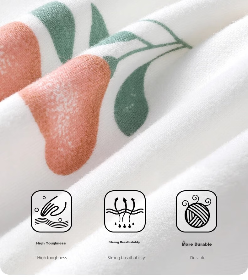 Beitaisi Cloud Pillow, Baby Pillow for 0-1 Year Olds, Sweat-Absorbing Breathable Gauze, Ten-Layer Pleated Fabric, Anti-Colic Pillowcase, Dreamy Floral Patter 7