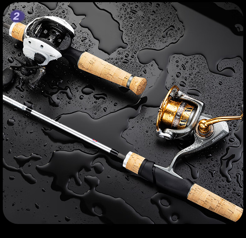 GW Fishing Rod, 1.68 Meters, Qinglan Topmouth Culter Rod, Pistol Grip, Left-Handed Baitcasting Reel, Lure Rod Set, UL Action, Ultra-Soft Action, Topmouth Culter Lure Rod, Lure Fishing Tackle, Fishing Rod 17