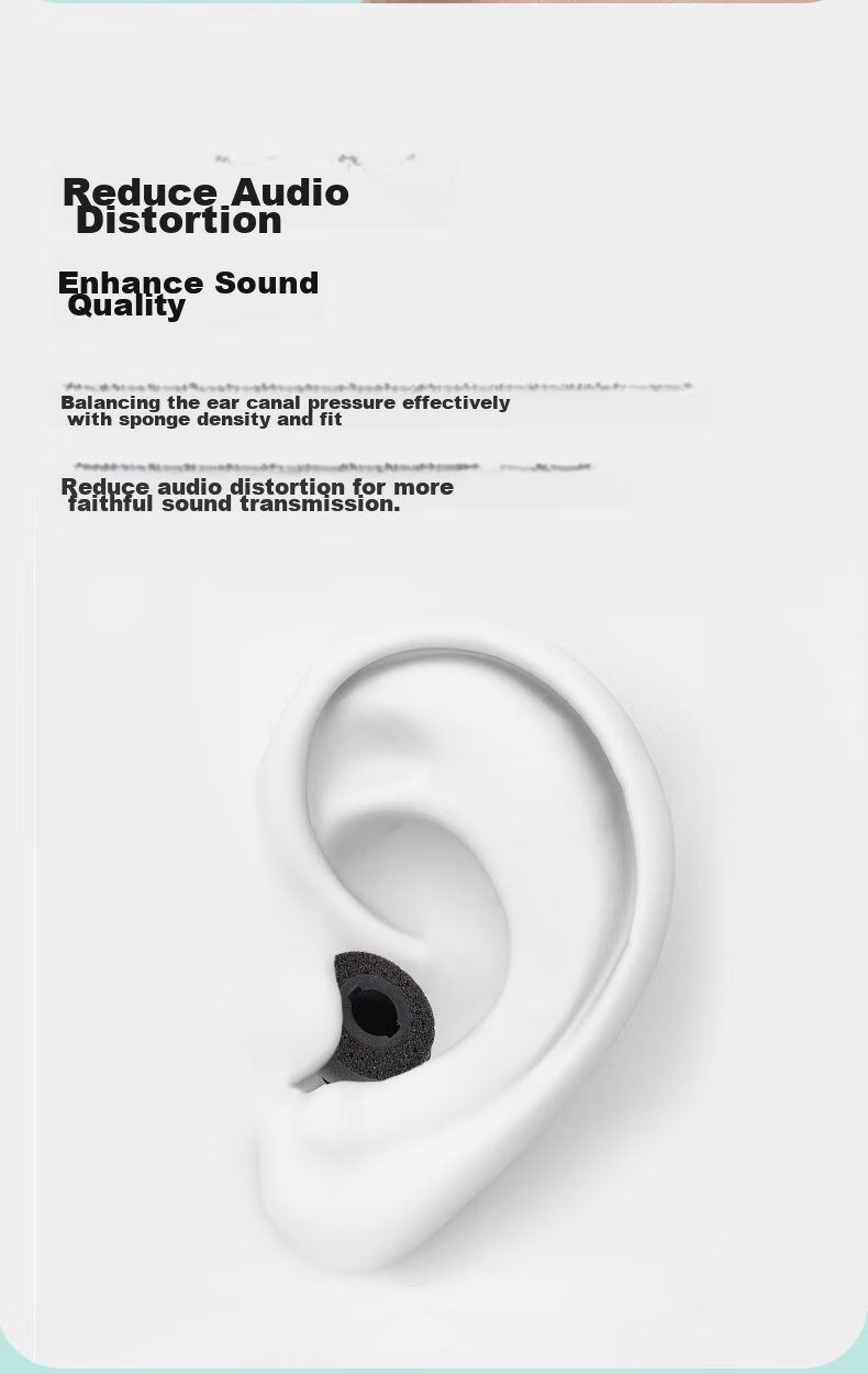 Masentek Ear Tips for Samsung Galaxy Buds Pro Bluetooth Earphones, 2 Memory Foam Soft Foam Accessories, In-Ear Replacement, Black, Medium Size 5