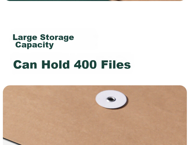Deli 10 Pieces 280g Kraft Paper File Folders, Document Storage with 4cm Side Width, for Bids And Contracts, File Organizer for Documents And Receipts, Protective Folder 64103 8