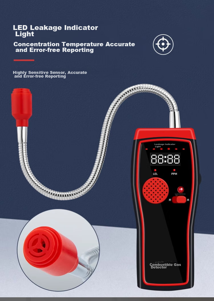 Beihai Combustible Gas Detector, Natural Gas And Coal Gas Handheld Portable Gas Detection Alarm with Digital Display, Model 816 4
