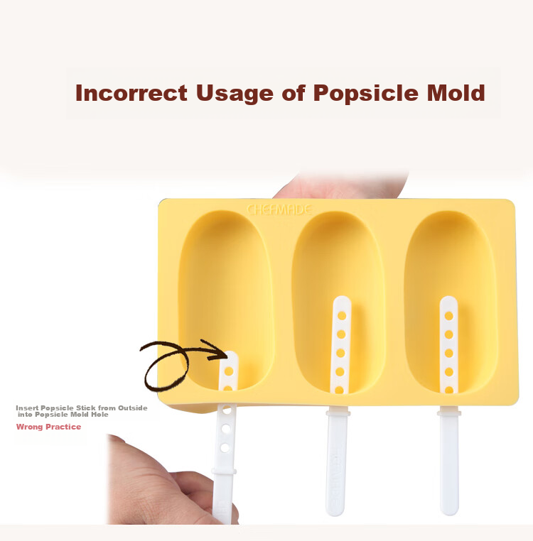 Xuechu Ice Cream Mold, 3-Link Silicone with Lid, Homemade Mung Bean Ice Cream Bar, Ice Pop, Popsicle, And Ice Cream Mold 11
