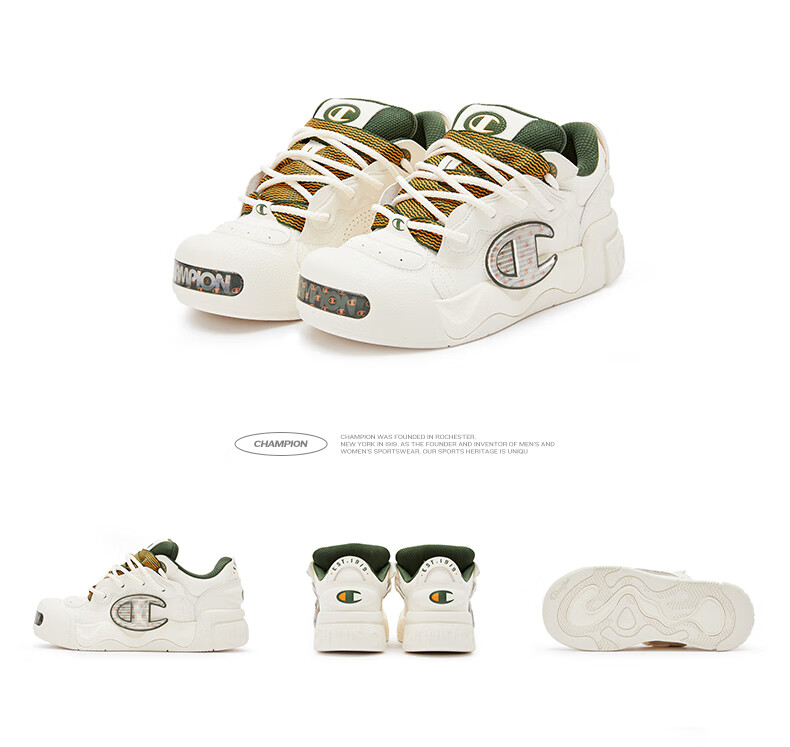 Champion American Champion Sneakers for Women And Men, Trendy Fashion Thick-Soled Height-Increasing Puffy Open-Face Bread Shoes 24SST05 23