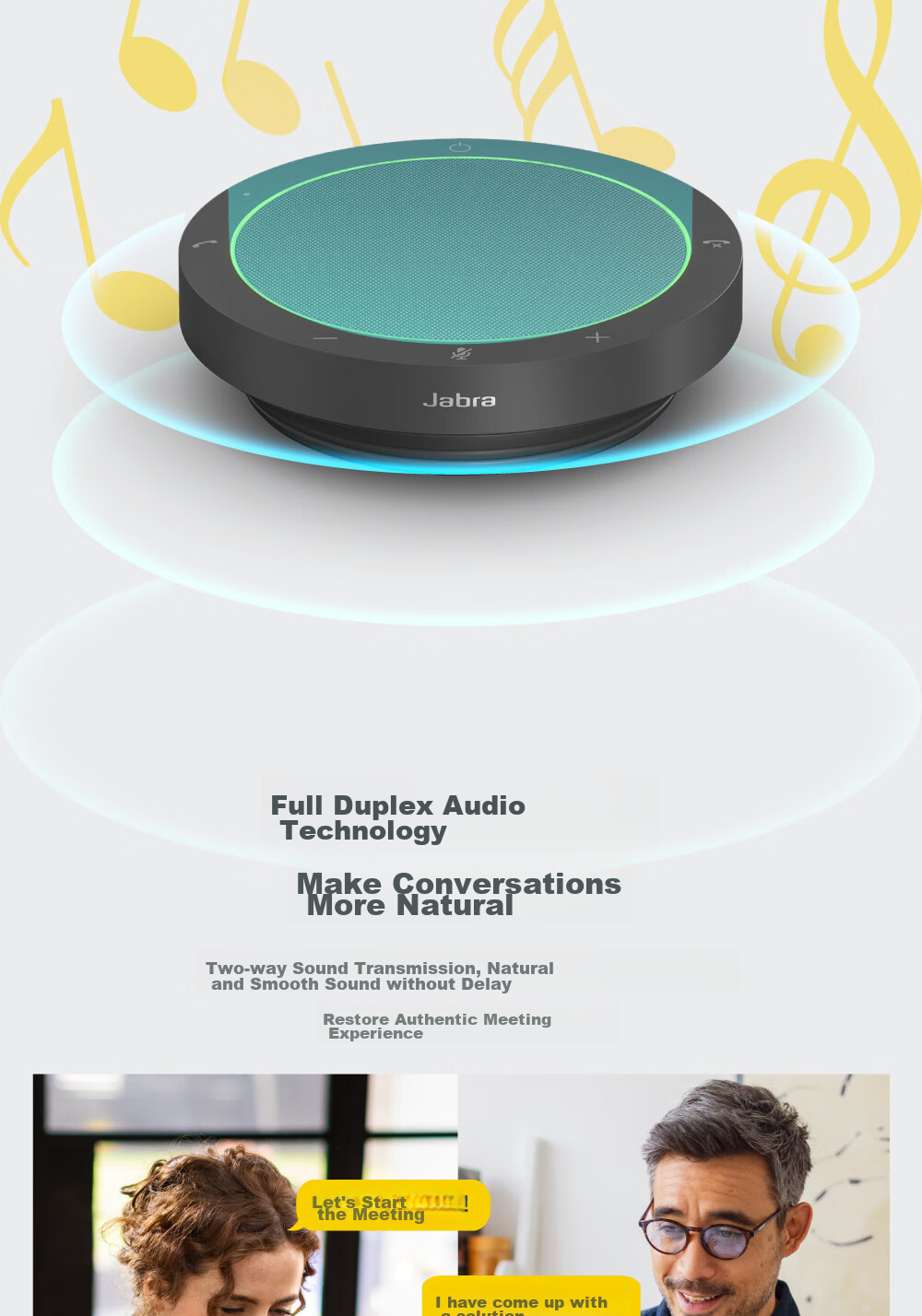 Jabra Video Conference Omnidirectional Microphone Speaker with Noise Reduction, 360-Degree Amplification And Sound Pickup, Speak2 40 MS USB Wired (Suitable for Small Meetings) 6