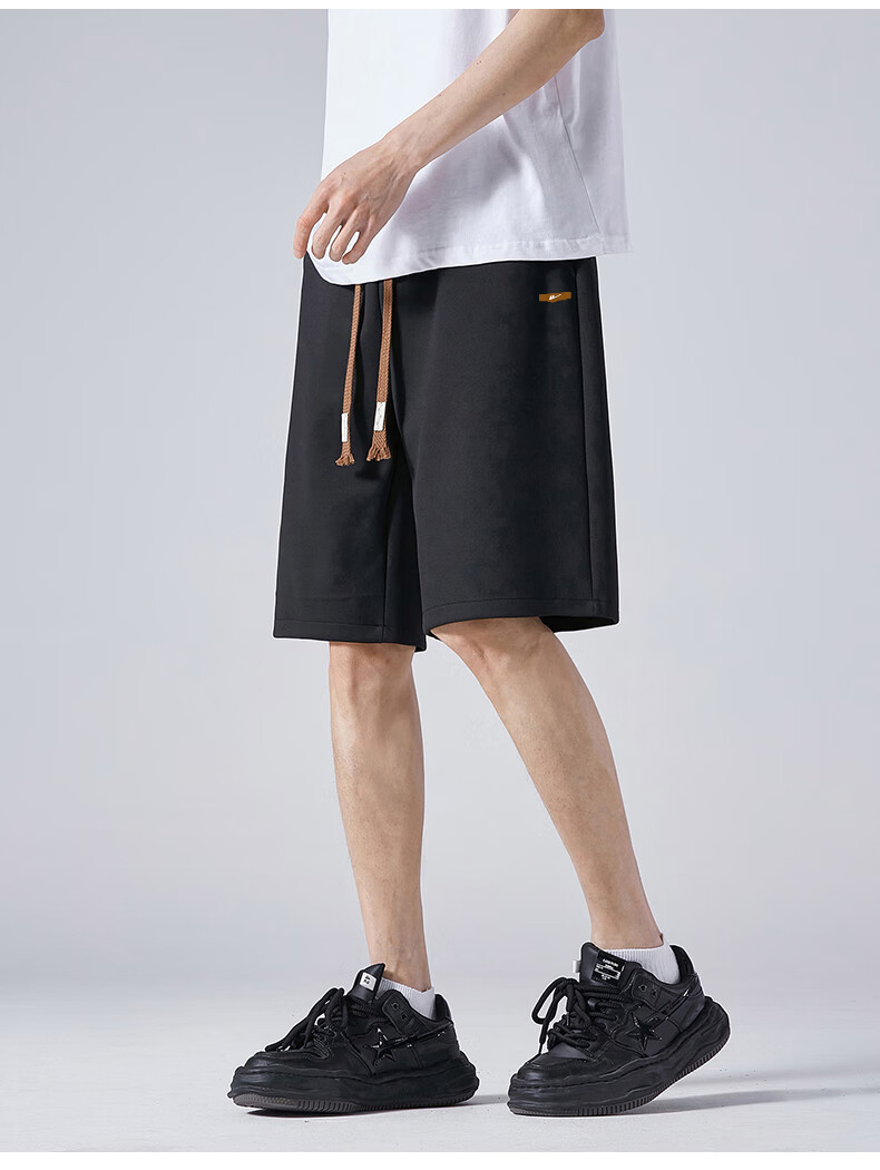 Huili Shorts, Summer Men's Sports Shorts, Loose-Fitting Outdoor Shorts for Men, Knee-Length Beach Shorts 16