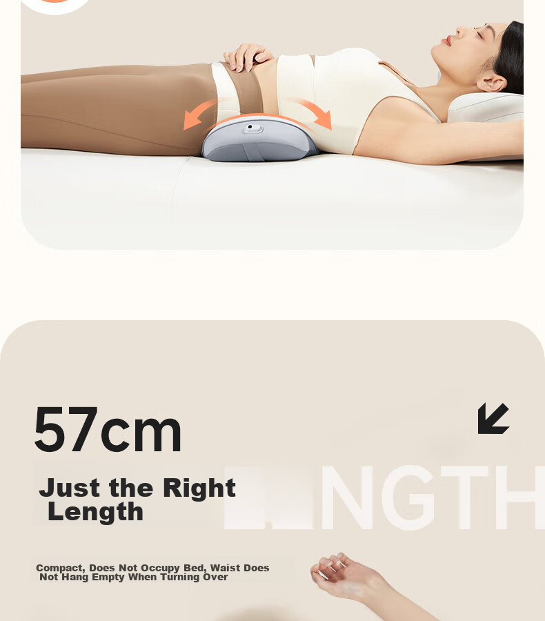 Silaiyi Lumbar Support Pillow, Back Cushion, Bed Back Pad, Pregnancy Waist Brace, Memory Foam Lumbar Pillow for Herniated Disc 9