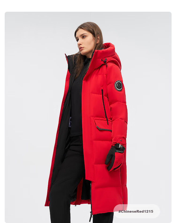 BOSIDENG [Guan Aideng Style] Extreme Cold Goose down Jacket for Men And Women, Couples Matching Long Hooded Warm Coat 40