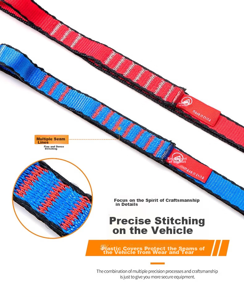 Kanle Outdoor Climbing Flat Belt, Durable Mountaineering Safety Rope, Protective Nylon Flat Belt, High-Altitude Protection Rope 4