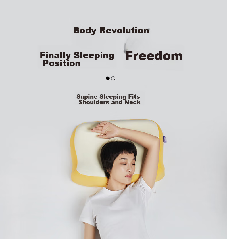 Let's Sleep Silicone Toast Pillow for Adults, Mother And Baby Class A, Cervical Spine Memory Pillow, Slow Rebound High Breathable Nipple-Level Material 9