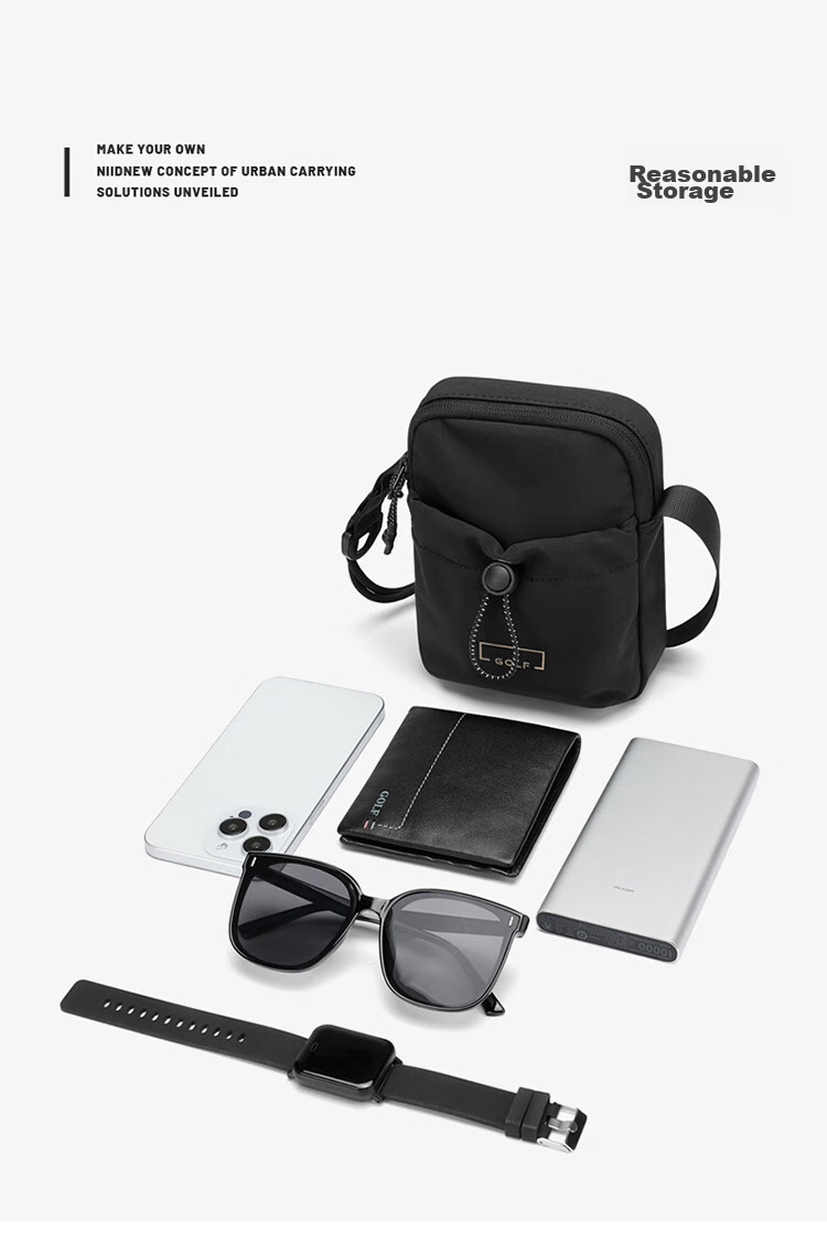 GOLF Shoulder Bag for Men And Women, Casual Crossbody Bag, Water-Resistant Phone Pouch, Lightweight Versatile Outdoor Sports Messenger Bag 12