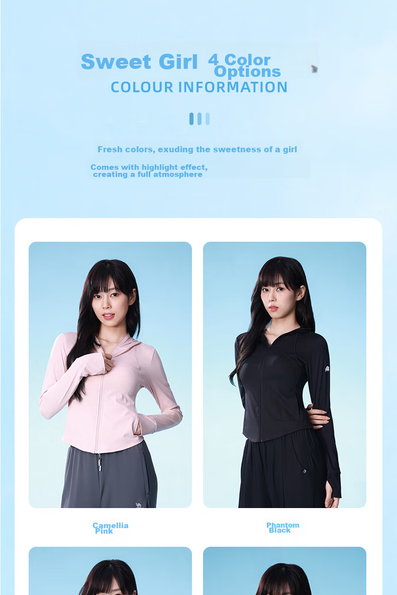 CAMEL [Camellia Series] Women's Sun Protection Clothing, Slim Fit, UV-Resistant, Cool And Breathable A24BAEO190 5