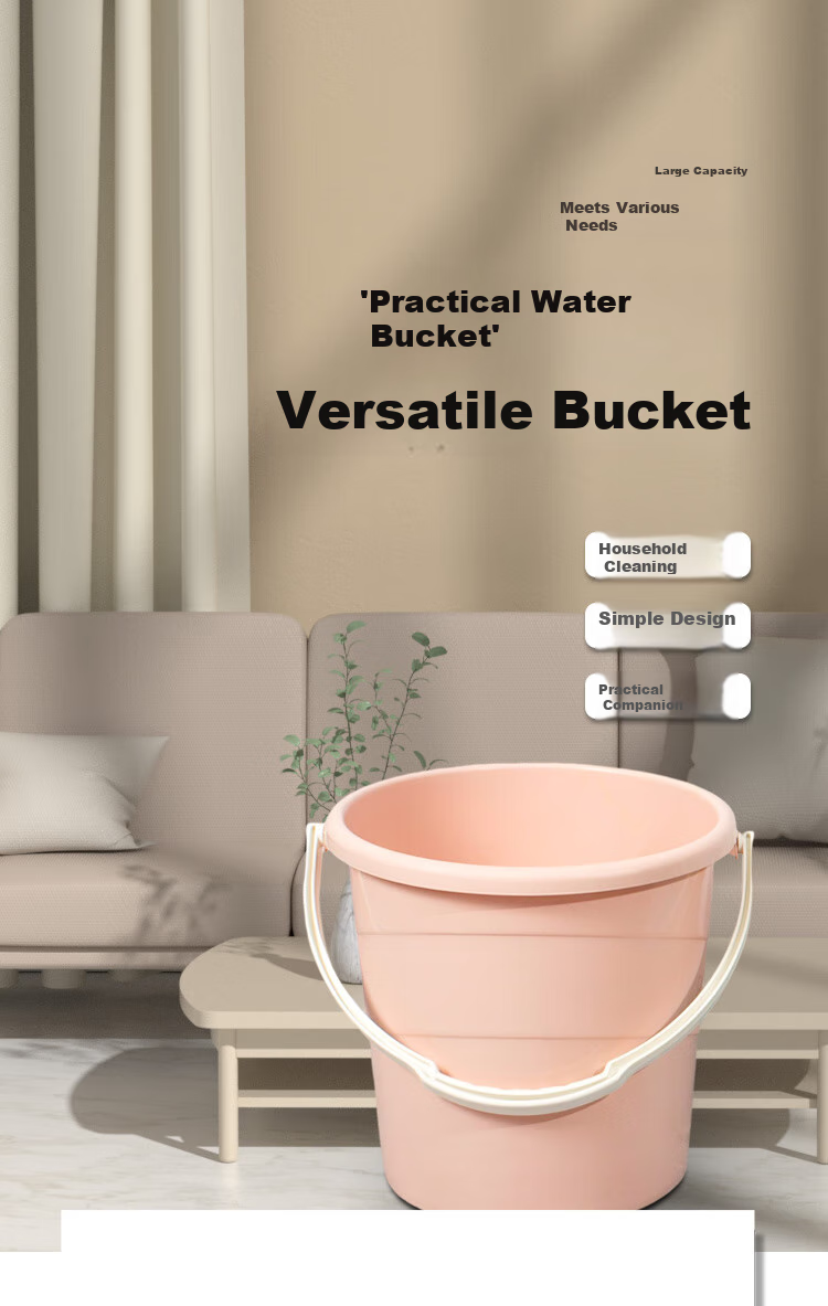 Fuaijia Water Bucket, Thickened Approximately 30L, Plastic Bucket for Water Storage, Bathing Bucket, Mop Bucket, Car Washing Bucket, Foot Washing And Soaking Bucket 1
