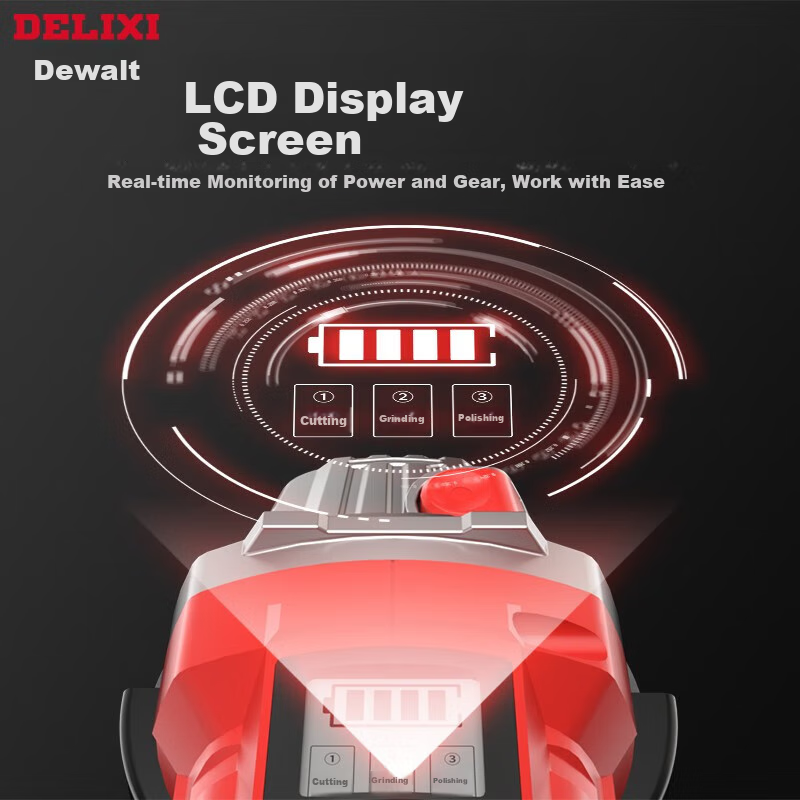 Угловая шлифовальная машина DELIXI ELECTRIC DLX-GD1361, аккумуляторная, 21В, 100мм