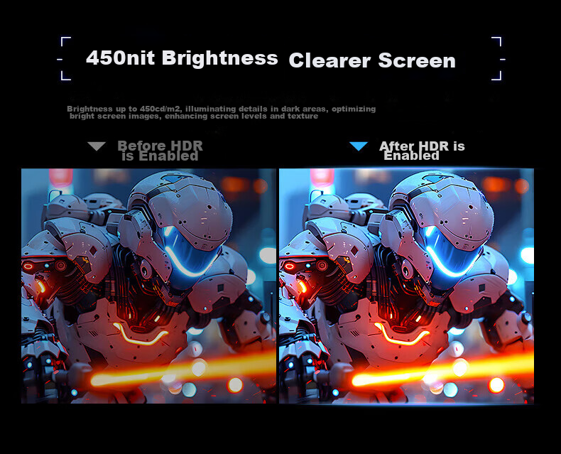 MACHENIKE 24.5-Inch 300Hz Overclockable to 310Hz High Refresh Rate HDR Low Blue Light 1ms Built-In Power Gaming Monitor Non-240 Starry Sky MZF25F300 10