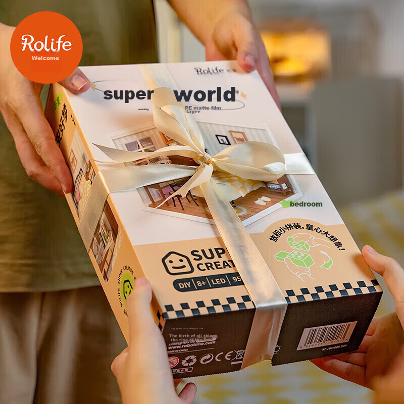 Конструктор Rolife Super World Dream Bedroom, набор для сборки своими руками, для девочек, подарок на День Святого Валентина, Новый год