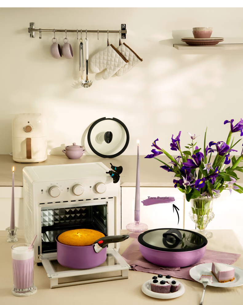 Tefal Cookware Set with Detachable Handles, Non-Stick Pan with Titanium Coating, Versatile Skillet Suitable for Dishwasher 26
