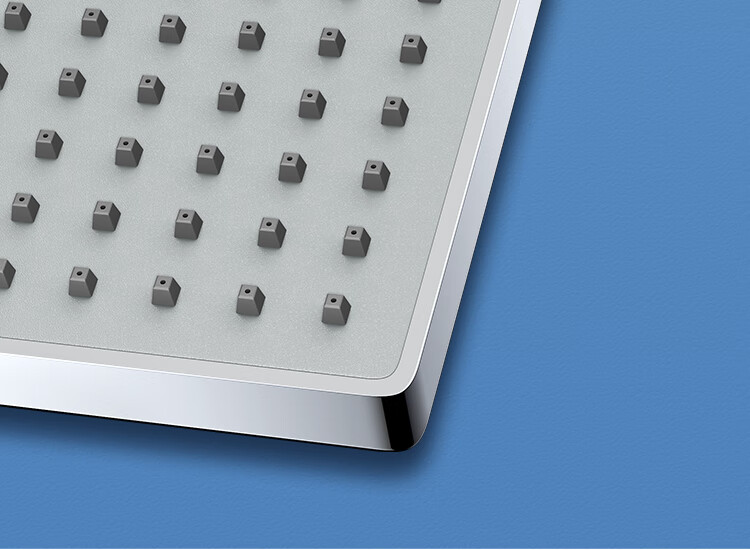 Larsd Ceiling Shower Head, Shower Sprayer, Top Spray, Pressurized Water-Saving Square Large Shower Head AL8076 10