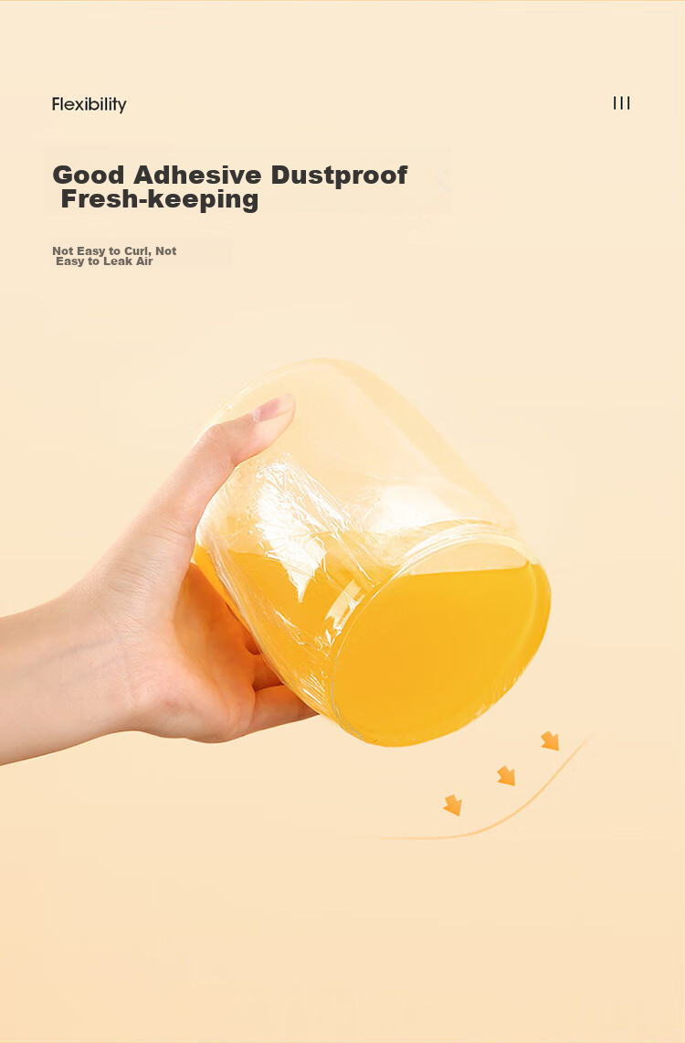 MARYYA Food-Grade Disposable Cling Film, Small Size, Perforated for Home Use, Heat-Resistant, Microwave-Safe, 20cm X 150m 11