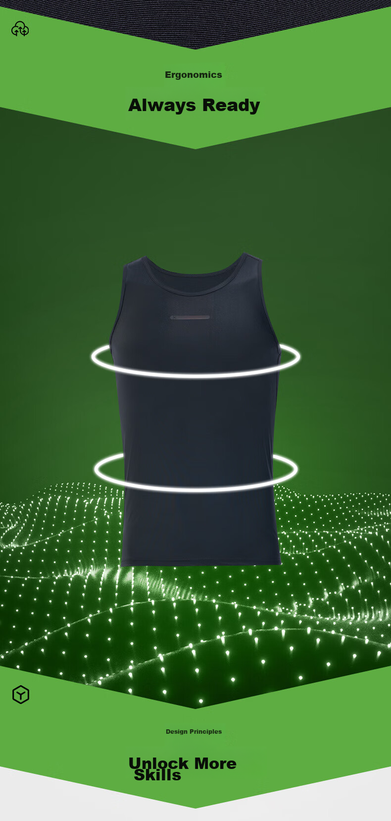 RIGORER Fitness Tank Top, Sports Vest, Running Training Quick-Dry Clothing, New Summer Style Round Neck Sleeveless T-Shirt 3