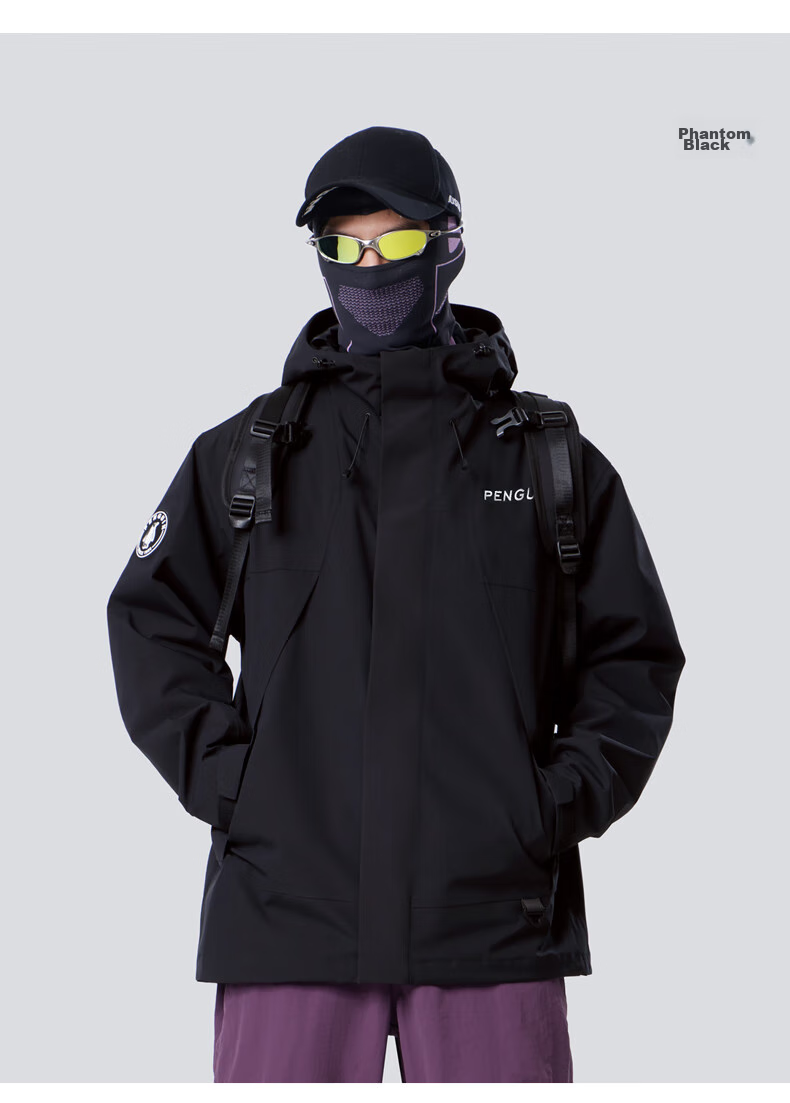 CAMEL Windbreaker Jacket for Men And Women, Trendy Sports Outdoor Rainproof Mountaineering Coat, Autumn And Winter Outerwear M34CAFO730D 53