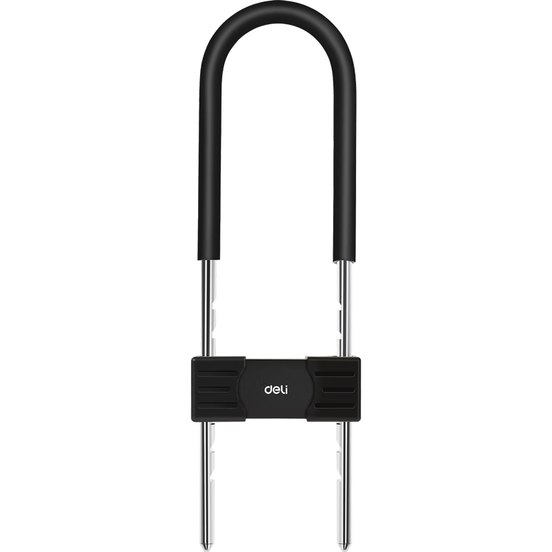 Deli U-Shaped Lock, Glass Door Lock, Anti-Theft Lock, Electric Bike Lock, Shear-Resistant And Pick-Resistant U-Shaped Lock, 270-380mm