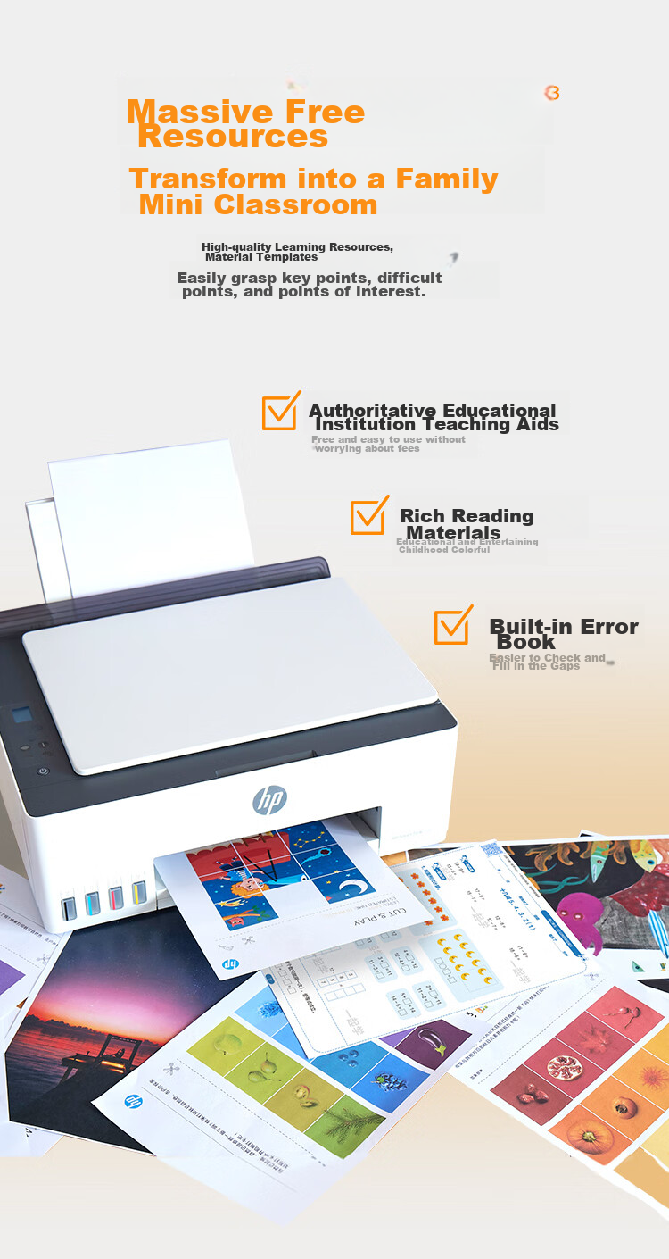 HP 538 Color Wireless Continuous Ink Supply High-Capacity Multifunction Home Inkjet Printer with Automatic Document Feeder, Family Printing (Print, Copy, Scan) 11
