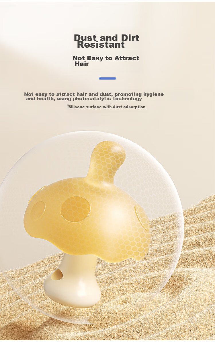 DOCTOR MA Baby Teether Mushroom Pacifier Anti-Thumb Sucking Teething Toy for Young Infants 8