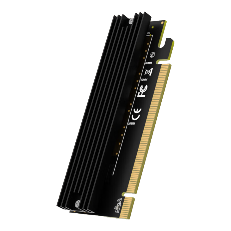 KELEPU NVMe Adapter Card PCIe 3.0 X16 to M.2 Expansion Card SSD Enclosure Expansion Card Compatible with Desktop Motherboard