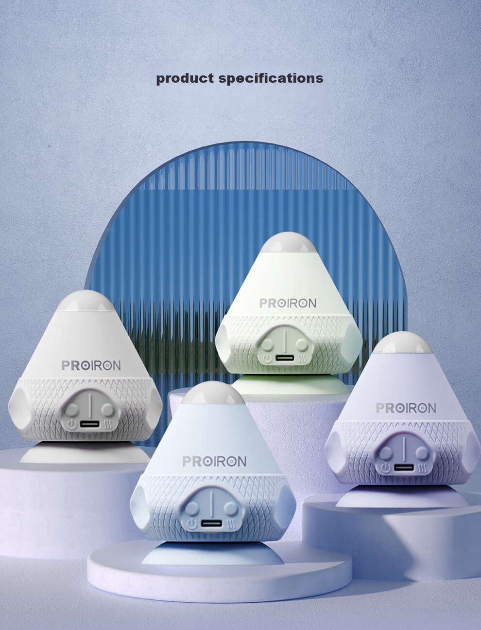 PROIRON Puli'ai Electric Adhesive Fascia Ball for Shoulder, Neck, Back Muscle And Foot Soles Relaxation Heat Therapy Professional Massage Device Gree 25