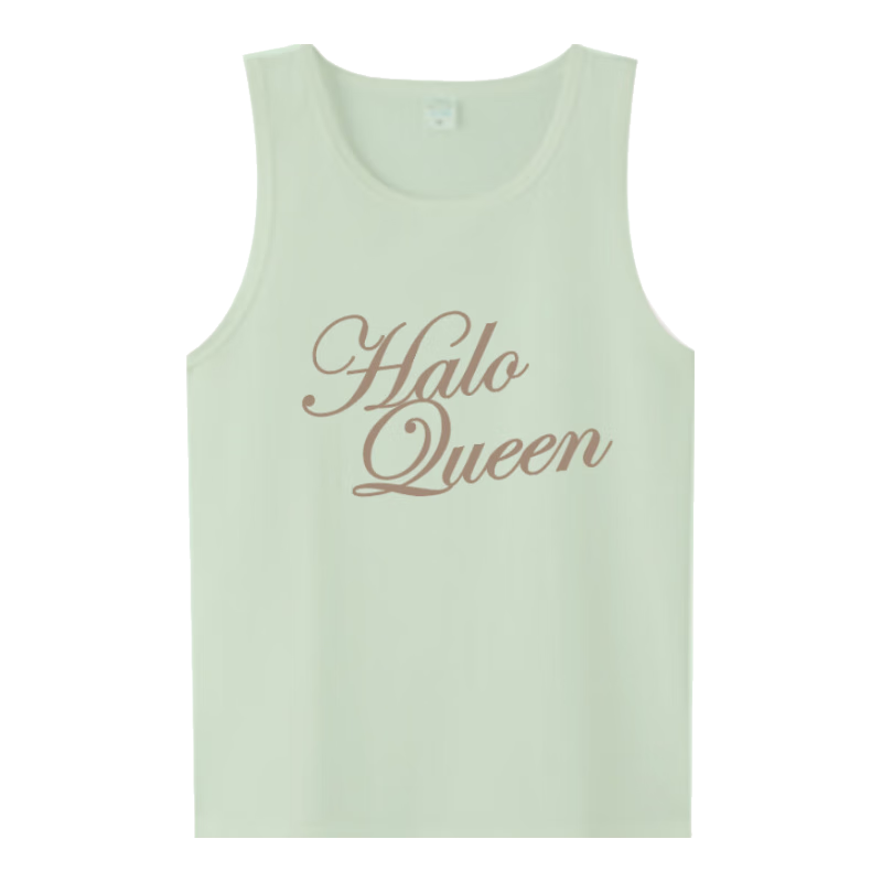 Halo Queen Women's American Style Sleeveless Tank Top Summer Casual Sports T-Shirt H142D3002