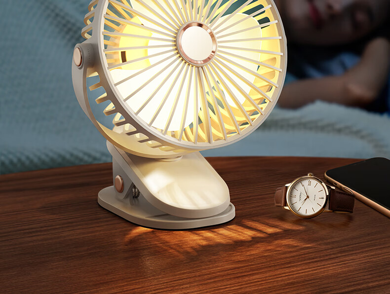 Kumeng Desktop Fan, USB Clip-On Small Fan, Quiet Mini Fan for Student Dormitory Bed, Ultra-Long Battery Life, Wall-Mounted, Office Mini Rechargeable Fa 25