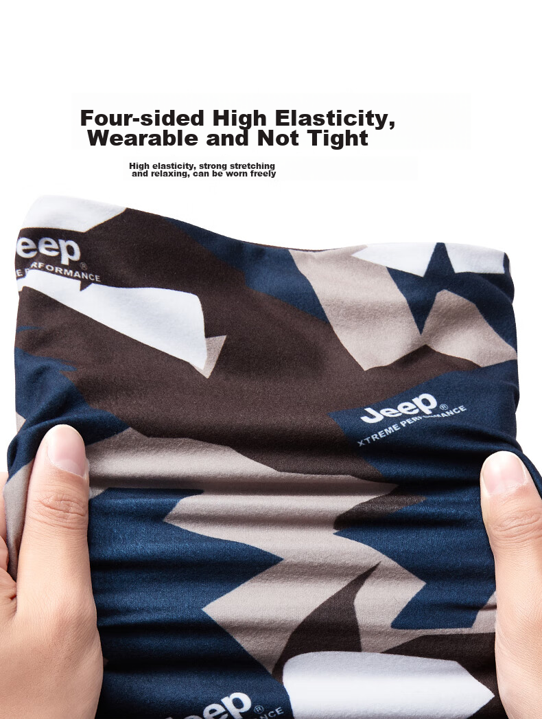Jeep Windproof Neck Gaiter for Men And Women, Outdoor Sports Neck Warmer, Multifunctional Cycling Magic Headband 7