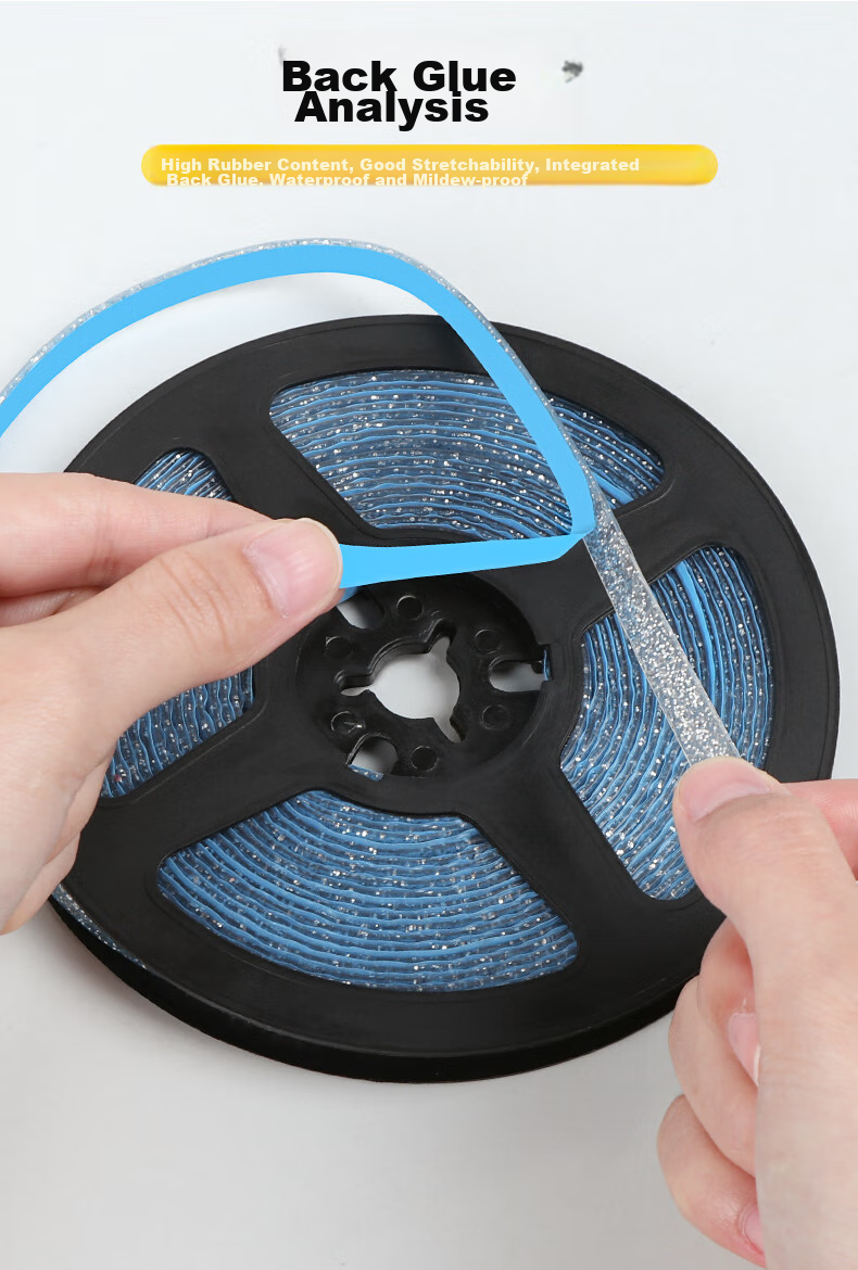 Mileqi Tile Gap Sealing Strip, Kitchen Sink Stove Floor Gap Adhesive, Waterproof Mold-Proof Moisture-Resistant, Water-Resistant No-Curling Edge, Strong Adhesion, Pearl Black, 8mm Wide * 6m Long * 1 Roll 10