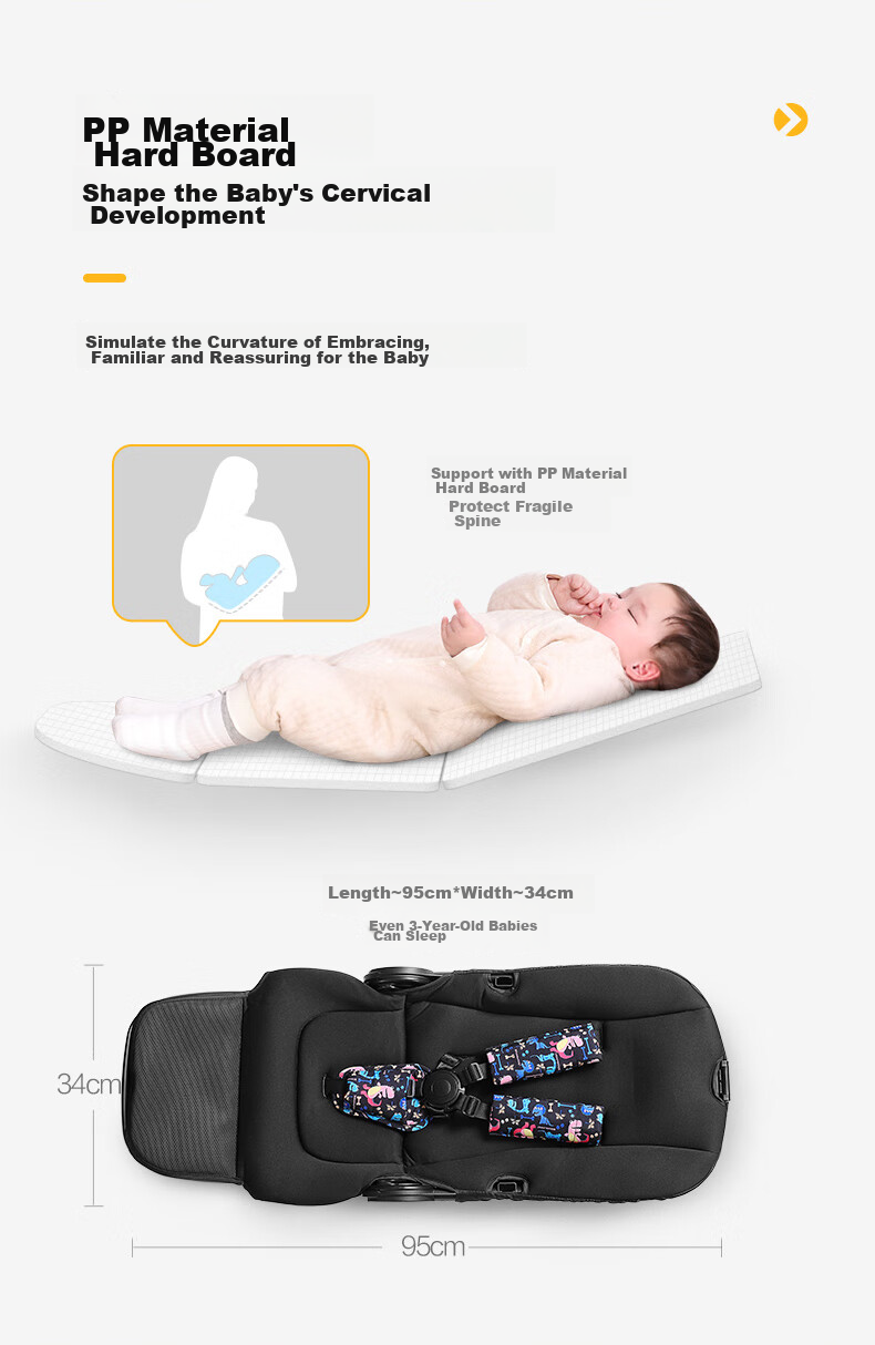 Elittile Stroller for Infants 0-3 Years Old, Foldable, Reclining, Reversible, High Landscape View, Perfect for Taking Babies Out, Dream5 Model 15
