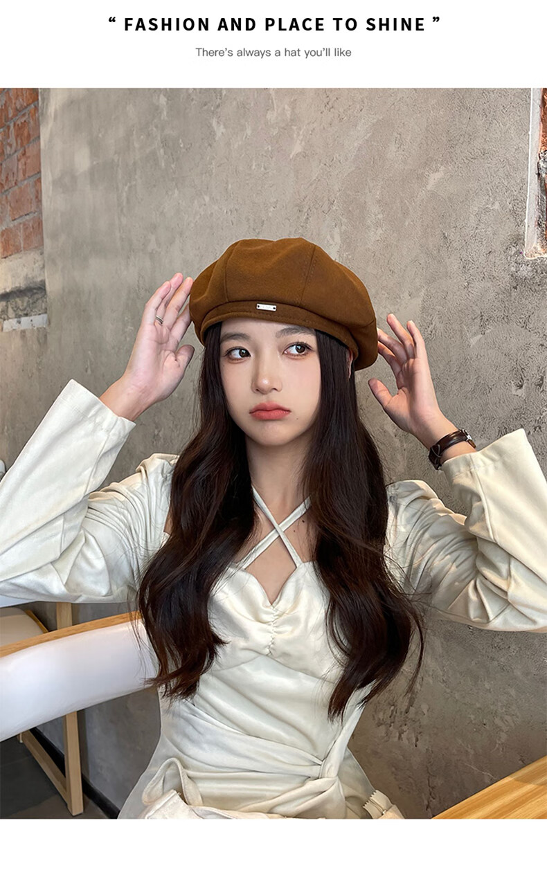 XUEXIMAN Japanese Style Painter Cap Women British Korean Versatile Small Face Beret 1