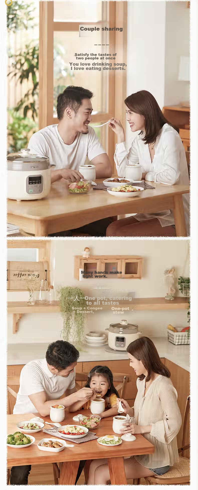 Bear Electric Slow Cooker, Soup Pot for 3-4 People, Stew Pot, Bird's Nest Cooking Pot, Soup Stewing Pot, Baby Food Cooker, DDZ-C25X6 4L with Steamer Basket 7