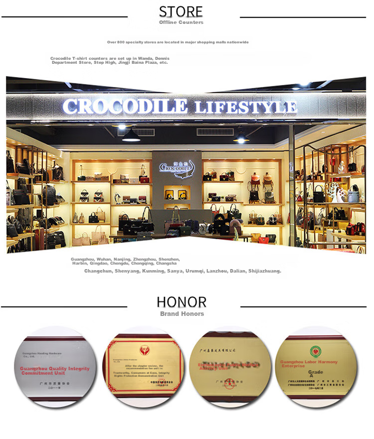 CROCODILE Youth Top-Grain Leather Fashion Shoulder Bag, Men's Vertical Casual Crossbody Bag, Gift for Boyfriend, TB050 19