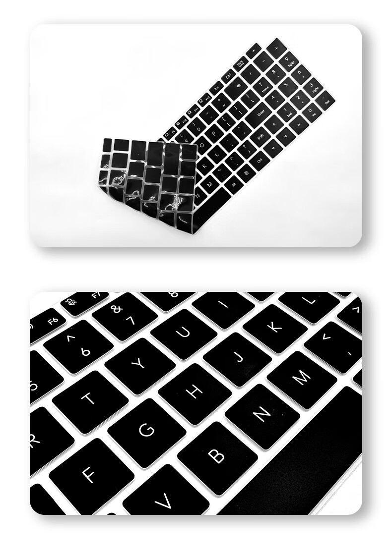 Jiasu Glory 14/Pro14 2025/24/23 Black Vinyl Keyboard Cover 14-inch Laptop Black Dustproof Sleeve Thin Invisible Non-Slip 2