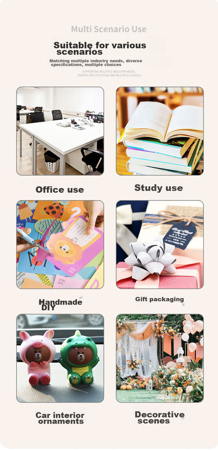Yongguan Double-Sided Tape for Students, High Adhesive Craft Paper Double-Sided Tape Stationery, Easy to Tear And Stick, Poster Tape 25mm*10m*7 Rolls/bucket, Office Couplets Special Use, Spring Festival Couplets Adhesive Tape 8
