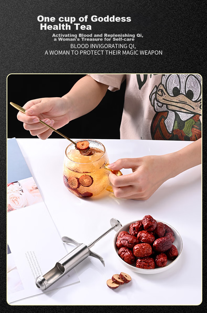 MENGTING 304 Stainless Steel Red Date Pit Remover, Pitted Fruit Tool, Date Core Extractor, Shell Remover 11