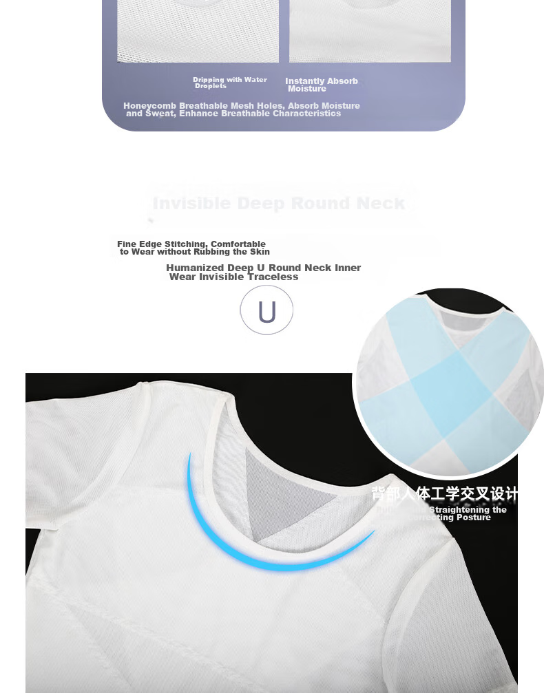 LangSha Men's Short Sleeve Shapewear Shirt, Tummy Control, Beer Belly Reduction, Thin Breathable, Tight-Fitting Men's Body Shaper, High Elasticity, Chest Compression, Shoulder Expansio 20