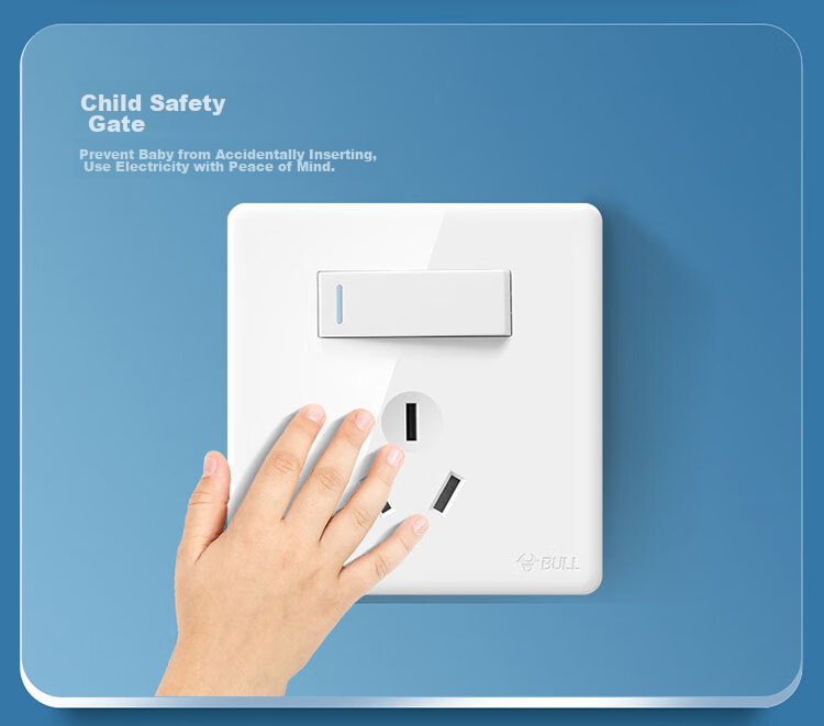 BULL Switch Socket G28 Series, 16A Switch Socket with 86-Type Socket Panel, G28E204AS, Pearl White 18