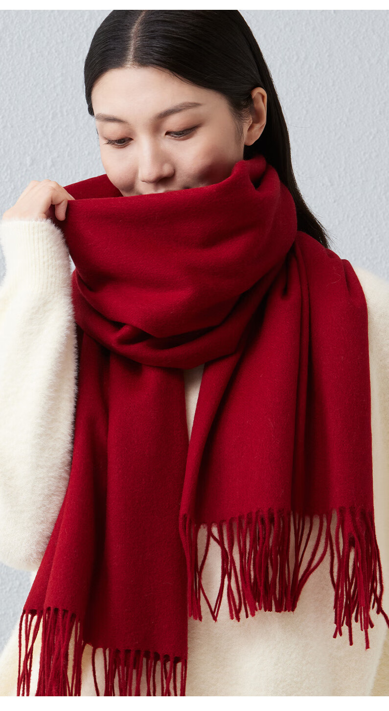 Hodo 100% Pure Wool Shawl for Women, Autumn And Winter Warm Scarf Cloak, Birthday Gift for Mom, Gift Box Packaging 6