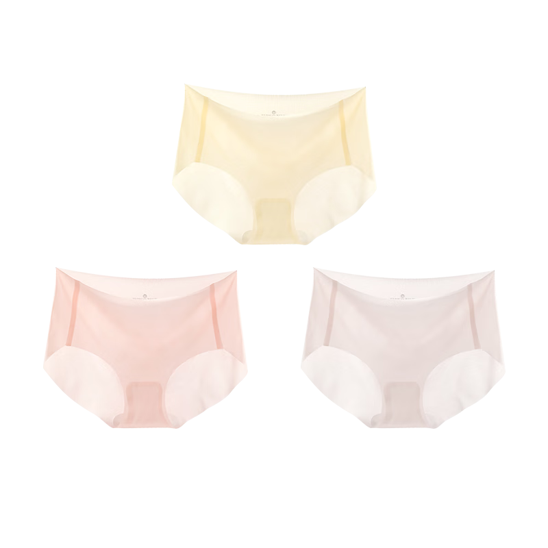 MiiOW Disposable Ice Silk Underwear for Women, No-Wash Sterilized Travel Vacation Business Trip Summer Outing Seamless Breathable Individual Pack