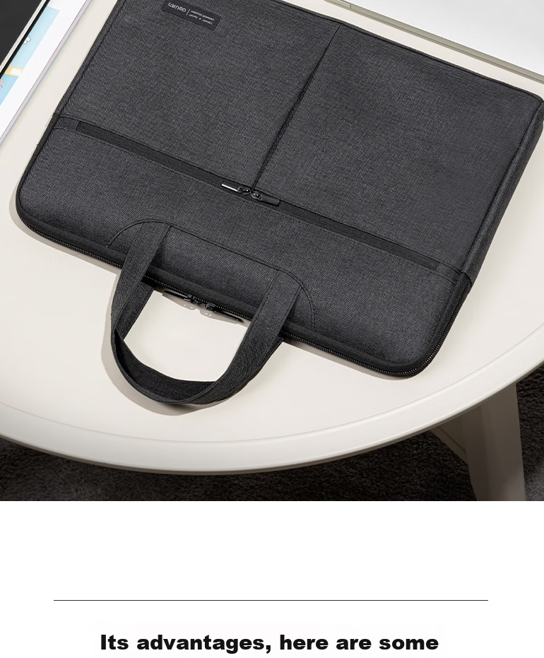 Deli Thick 3D Office Handbag/conference Bag/business Bag/briefcase with Zipper, Laptop Briefcase for Professional Men And Women, Portable, Black 13