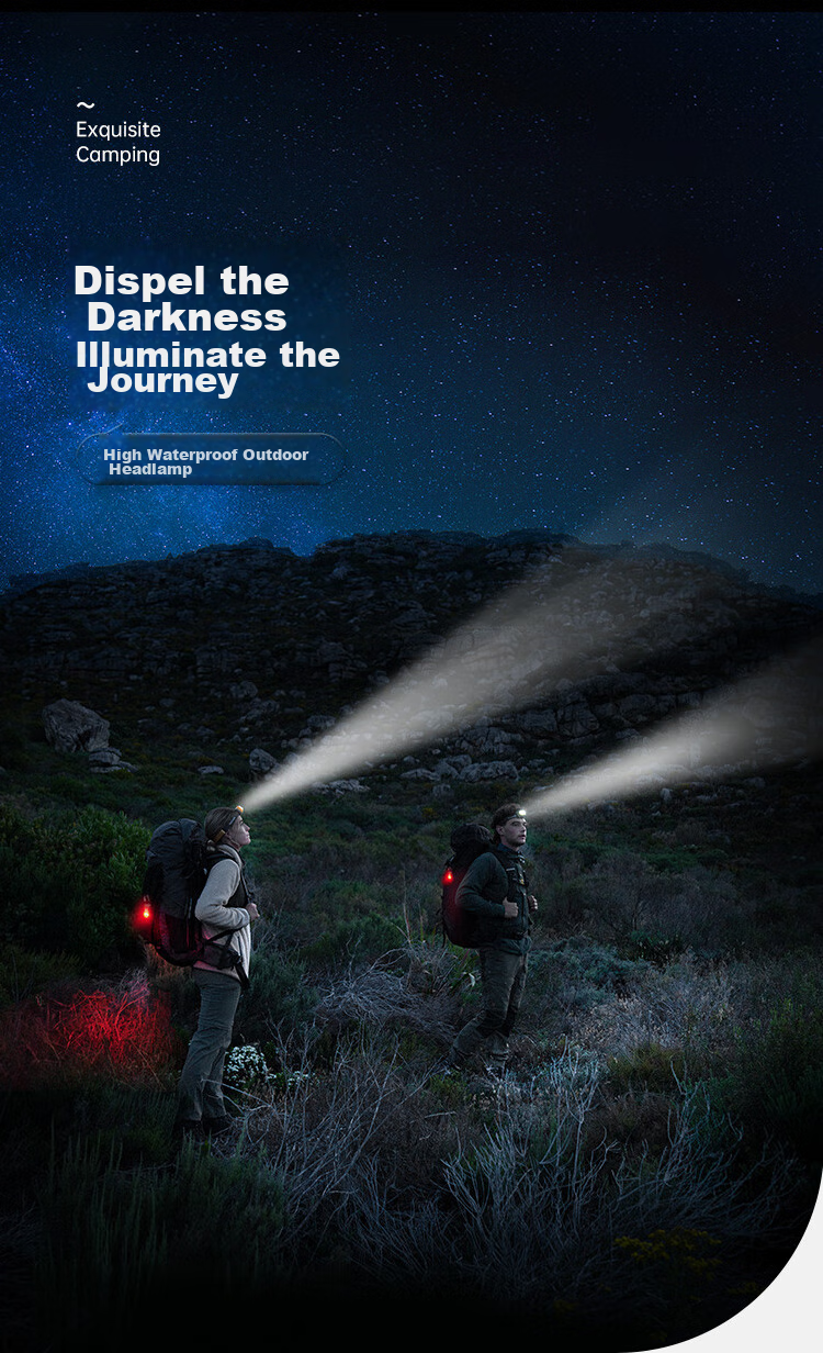 Naturehike Outdoor Waterproof Head-Mounted High Brightness Headlamp Long Battery Life Fishing Hiking Night Fishing Light Moss Green 2