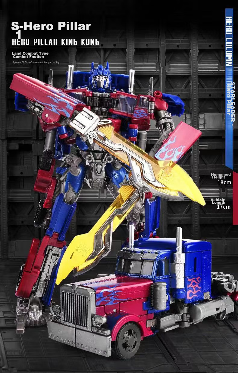 MAILE KID Optimus Prime Transforming Toy, Transformers Alloy Car Robot, Gift for 10-Year Boys, Children's Birthday, Spring Festival And New Year Present 1