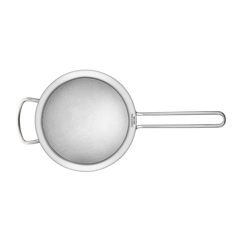 COOKER KING Full-Body 304 Stainless Steel Mesh Strainer, 26 Mesh Fine Sieve, Flour Sifter, Colander, Medium Size