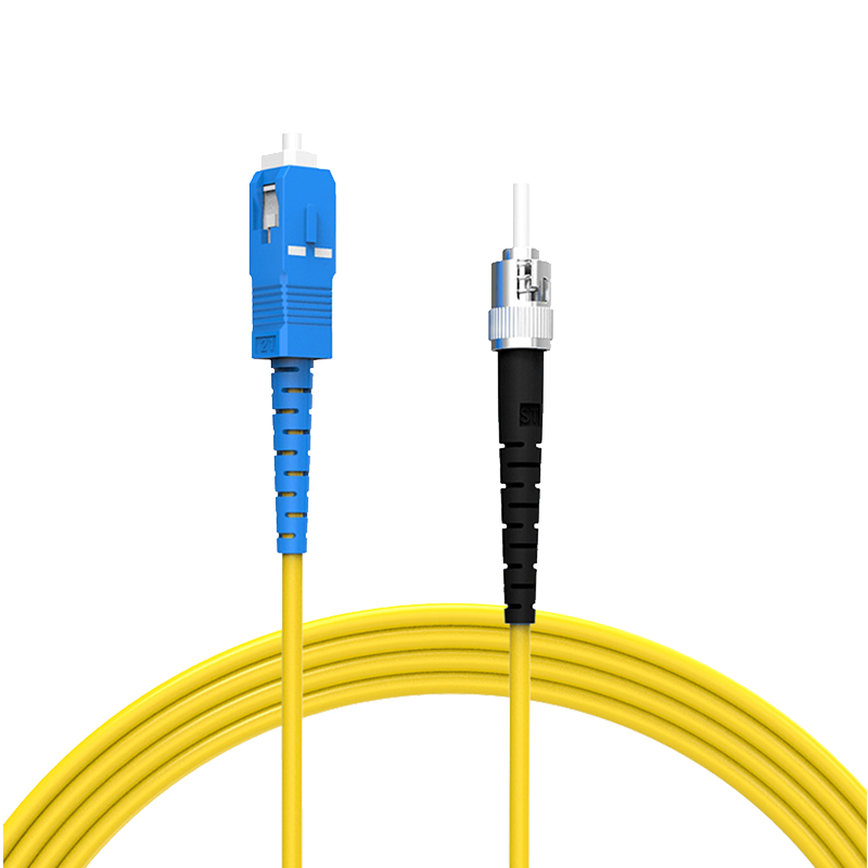 Guanghang Telecom Grade Optical Fiber Patch Cord SC-ST Single Mode Single Core 1m Indoor Fiber Optic Cable Low Smoke Halogen-Free Eco-Friendly Jacket Transceiver Pigtail GH-ST01-S
