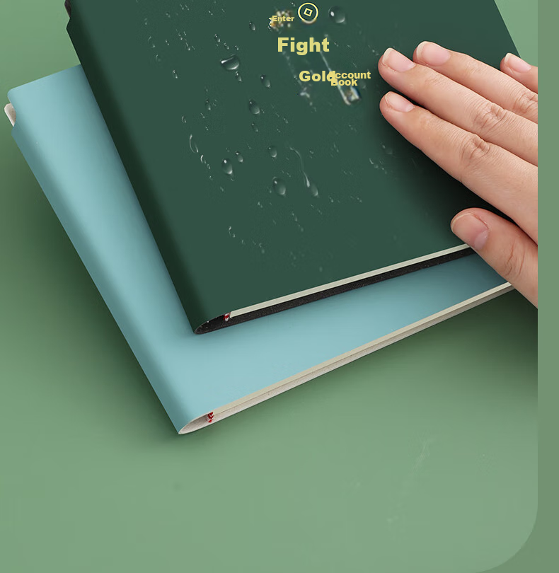 Faramon Cash Journal, Daily Expense Tracker, Square Notebook, Household Budget Planner, Expense Record Book, Savings Account Ledger, Gree 16
